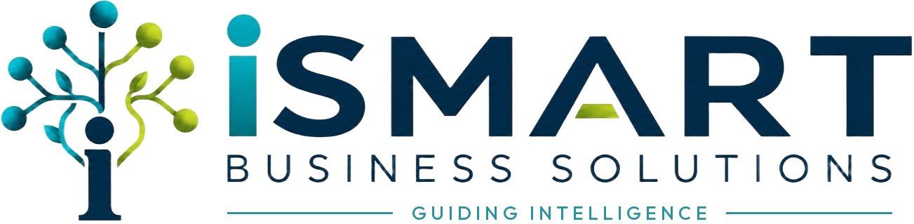 The iSmart Business Solutions logo — a tree of connected nodes rising from the letter i